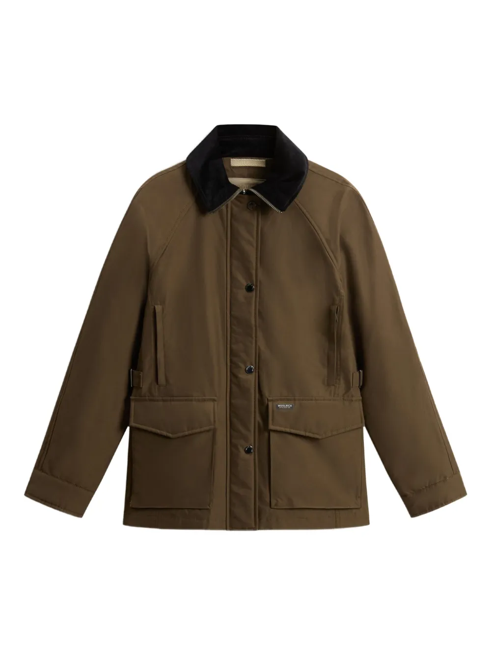 

Куртка с карманами и бархатным воротником WOOLRICH, зеленый