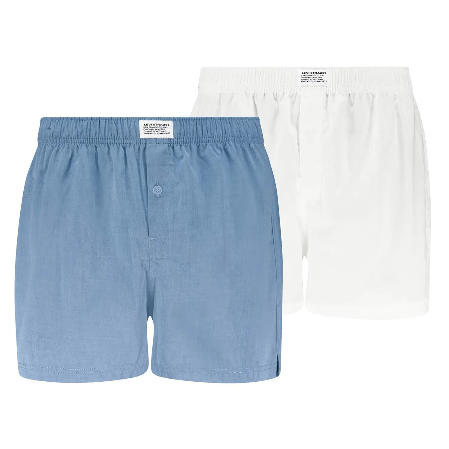 Мужские боксеры 2er Pack Levi's, White/Light Blue
