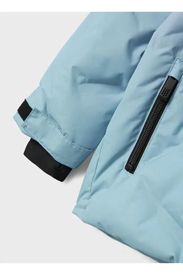 Детский пуховик для девочек с капюшоном Lilac girl's puffer jacket 13242541 Name It, Lilac — фото 3