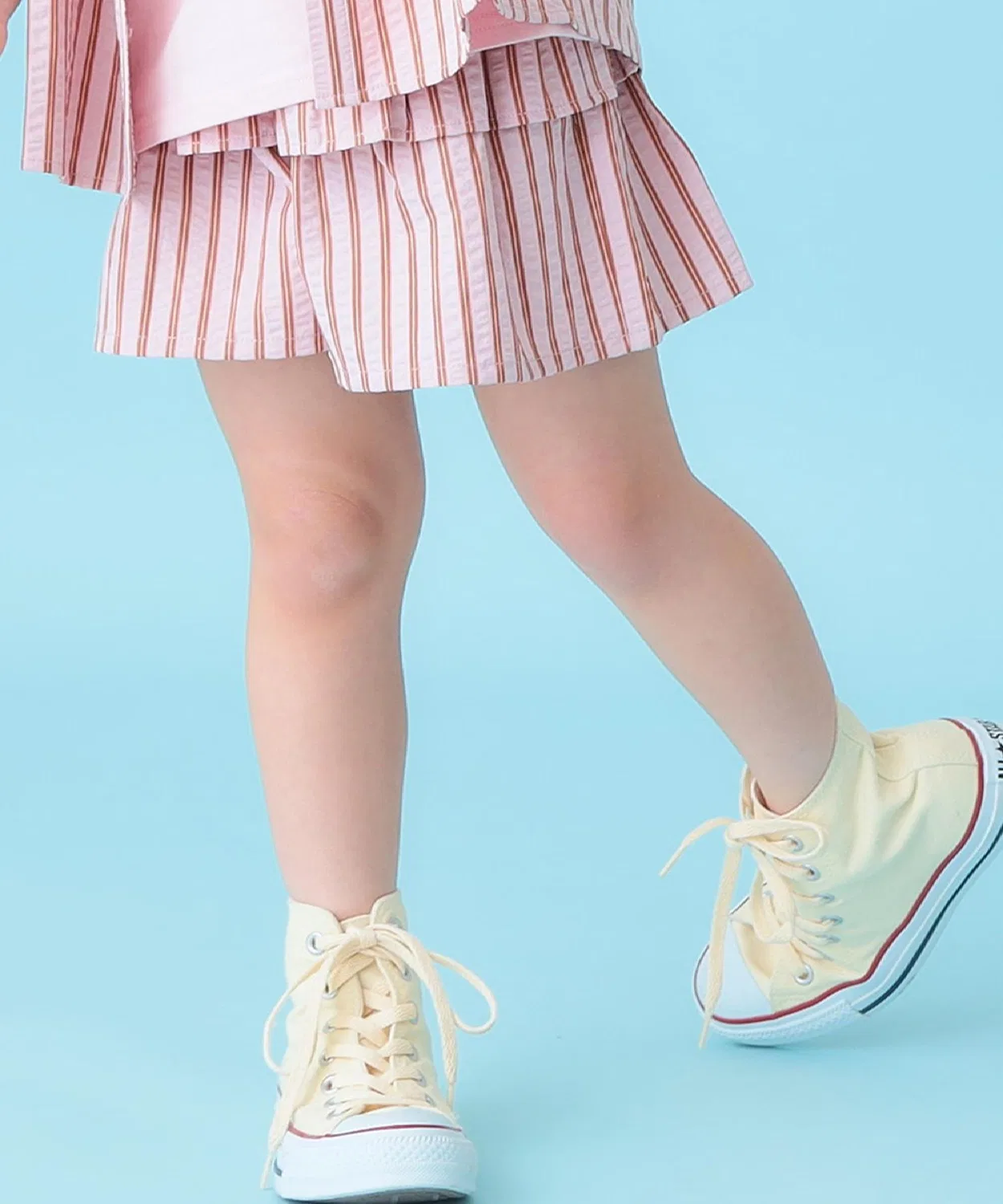 Детская юбка-шорты с воланами и принтом в полоску Soccer Stripe Flounce Skort SHOO・LA・RUE, Pink