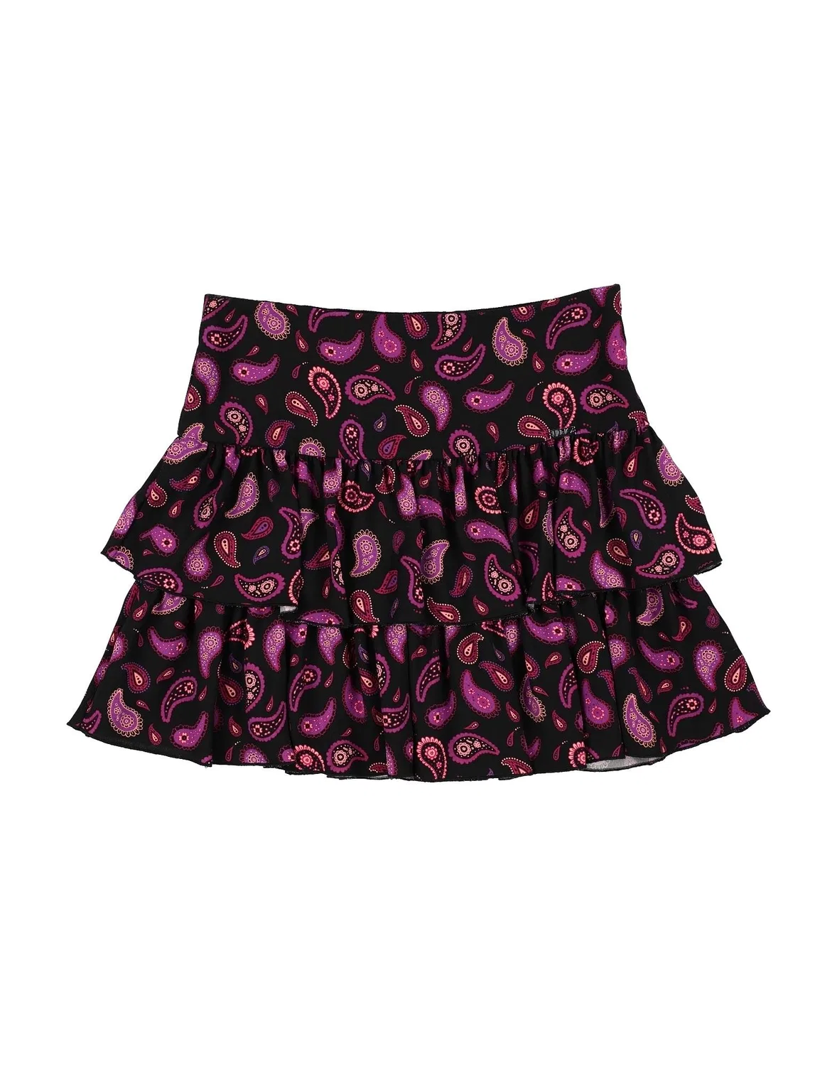 Детская юбка для девочек с принтом Paisley Print Liu Jo, черный