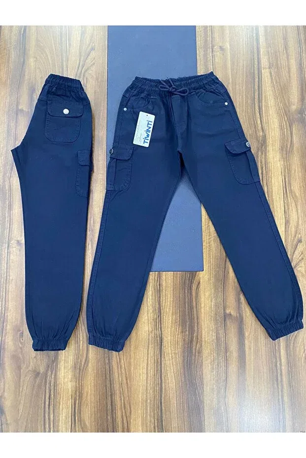 Детские брюки для мальчиков и девочек джинсовые Tivinti, Navy Blue