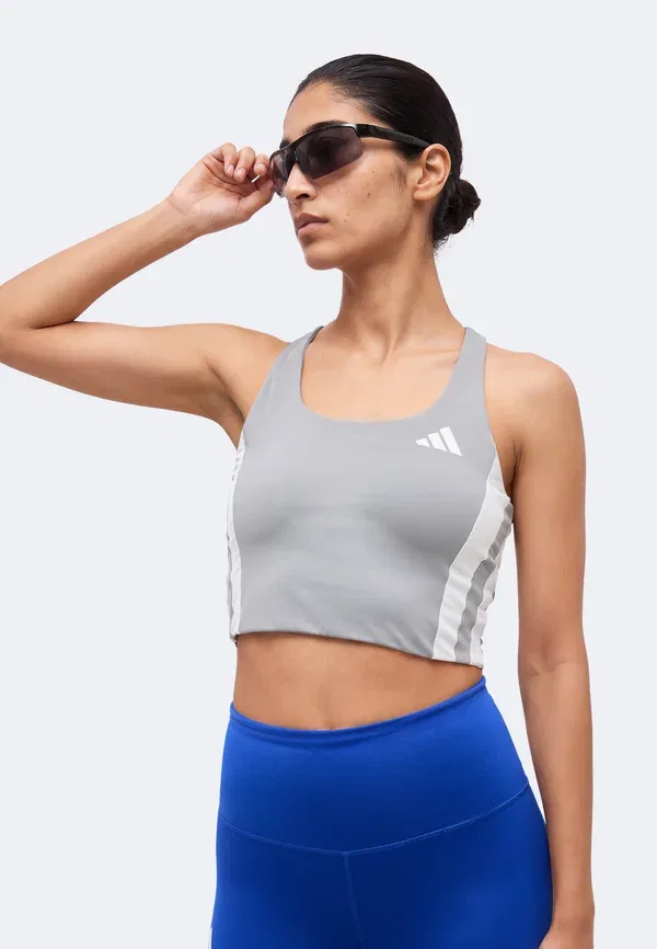 Топ Adidas Performance, серый — фото 4