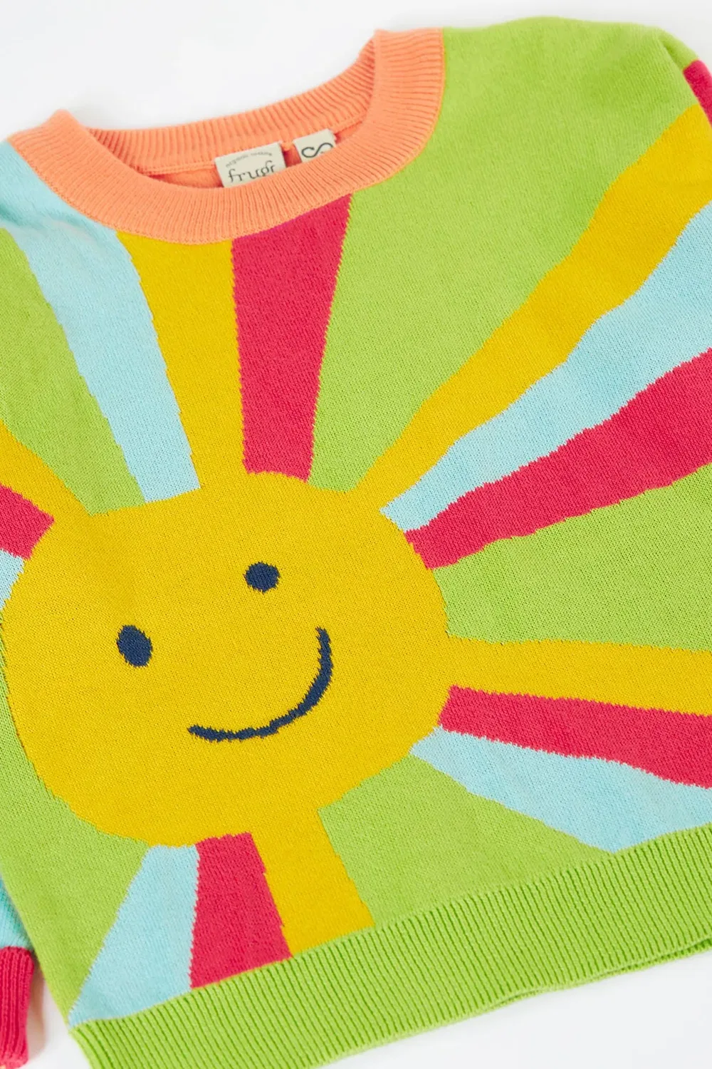 Детский свитер с вязаным узором Sage Frugi, Multi — фото 4