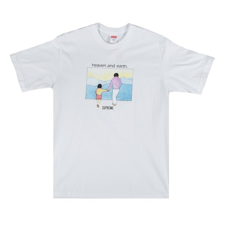 

Футболка Supreme Heaven And Earth T-Shirt 'White', белый