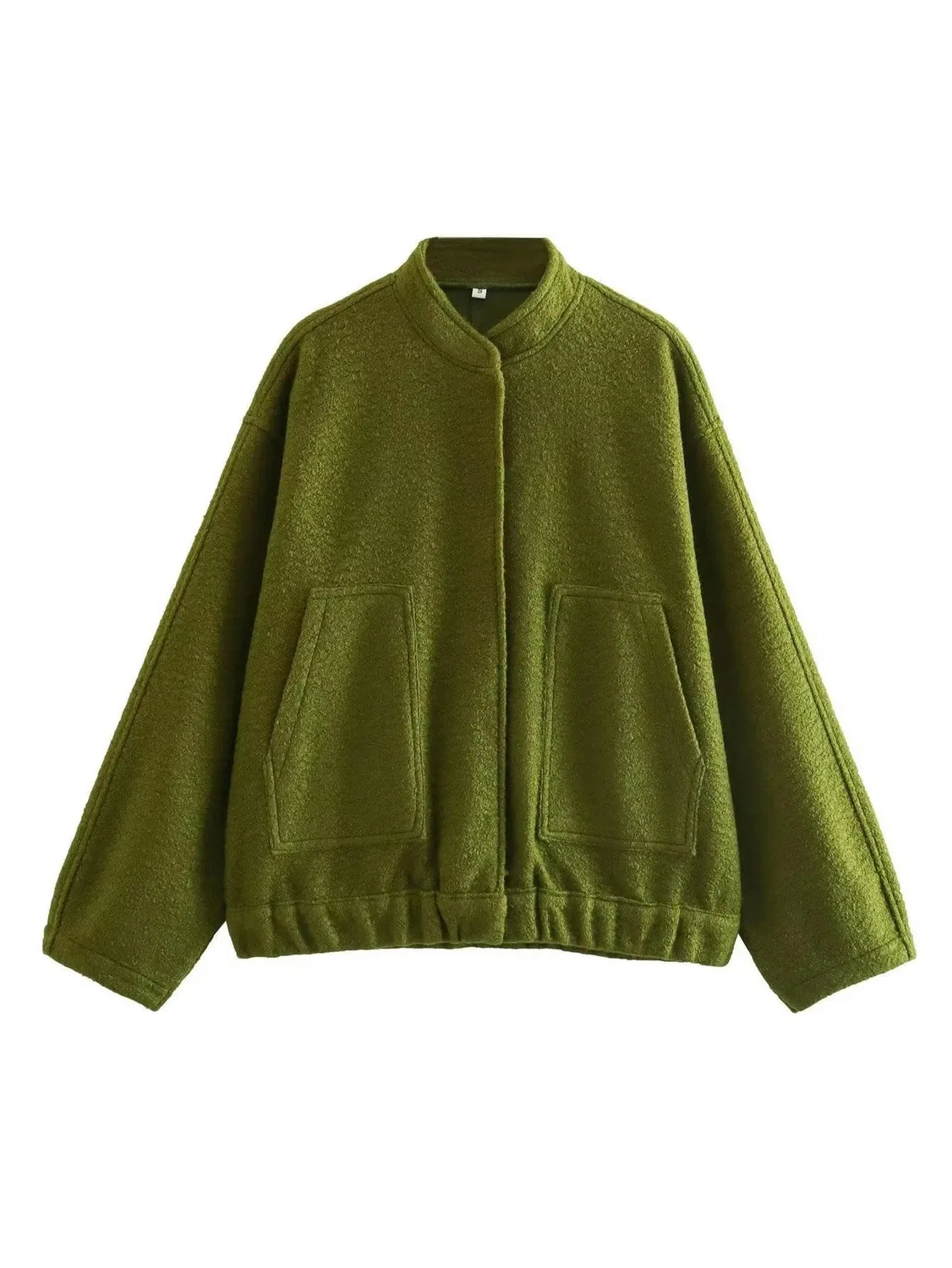 Женская куртка свободного кроя с принтом, модель Nuova Giacca, бренд, Army Green
