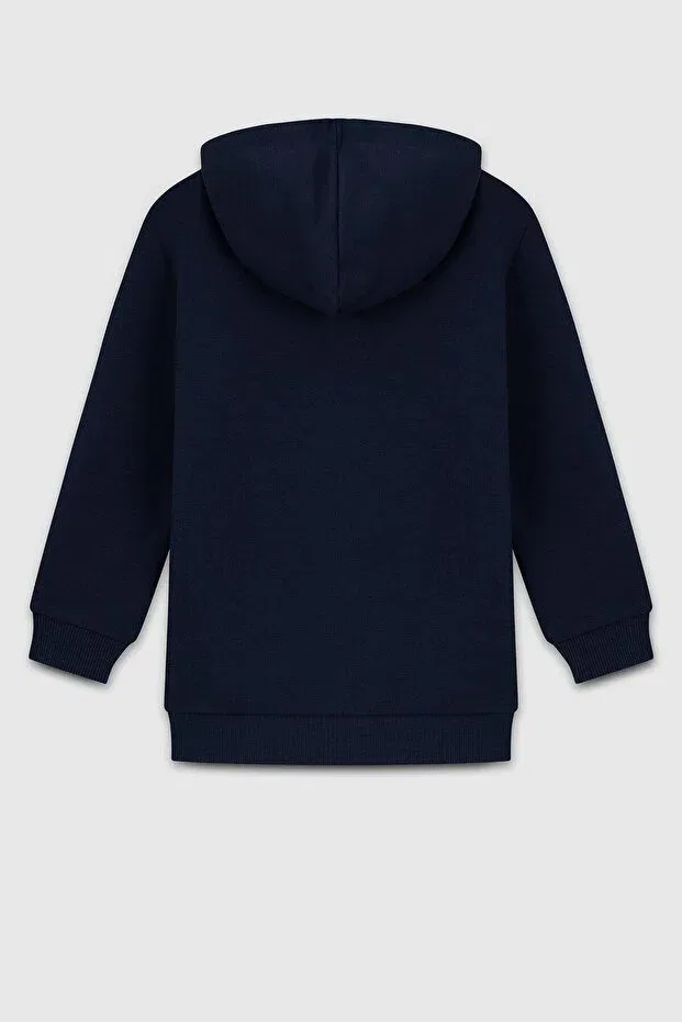 Детская толстовка для мальчиков с капюшоном United Colors Of Benetton, Navy Blue — фото 2