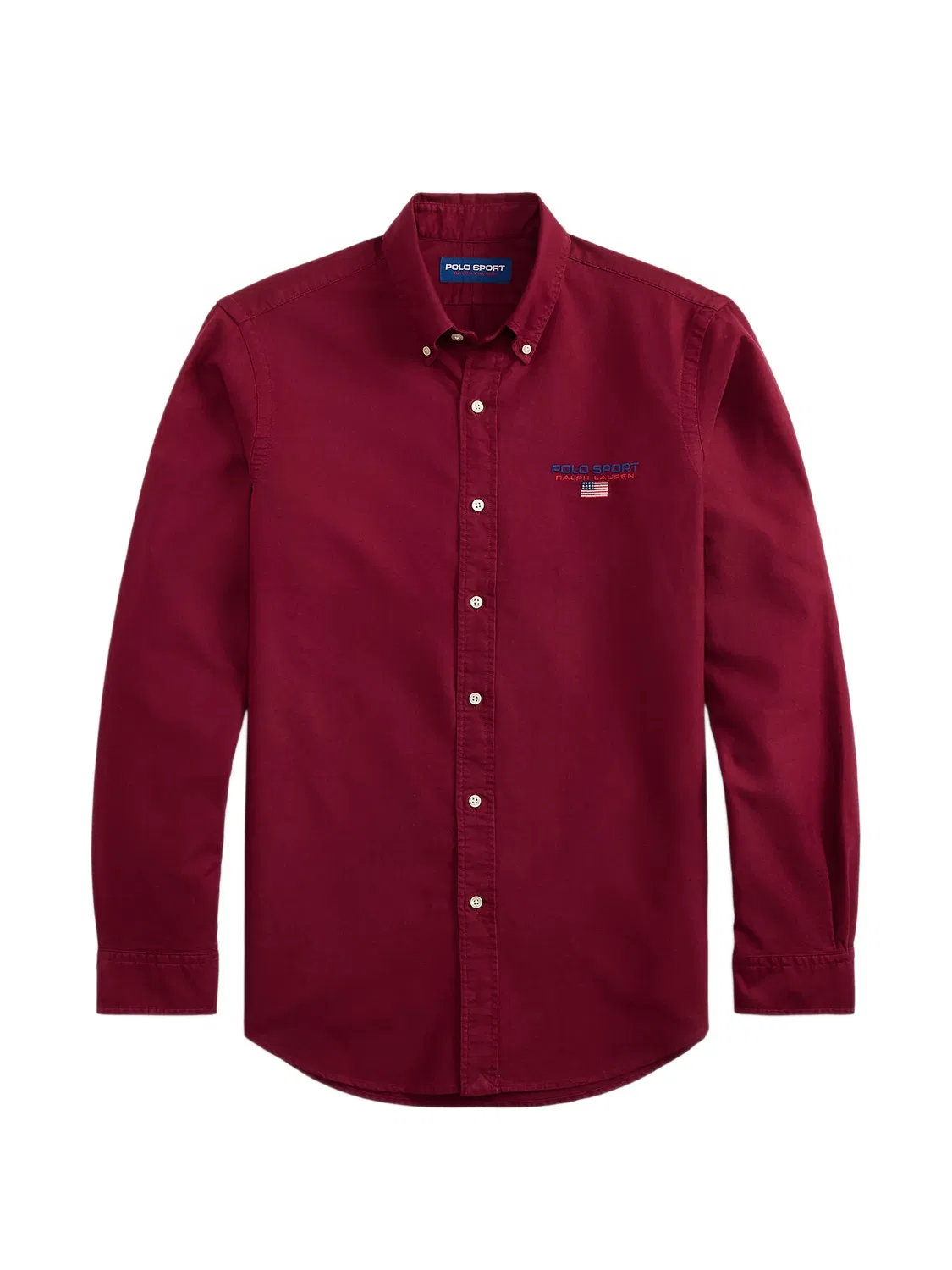 Хлопковая рубашка, красная Polo Ralph Lauren, красный