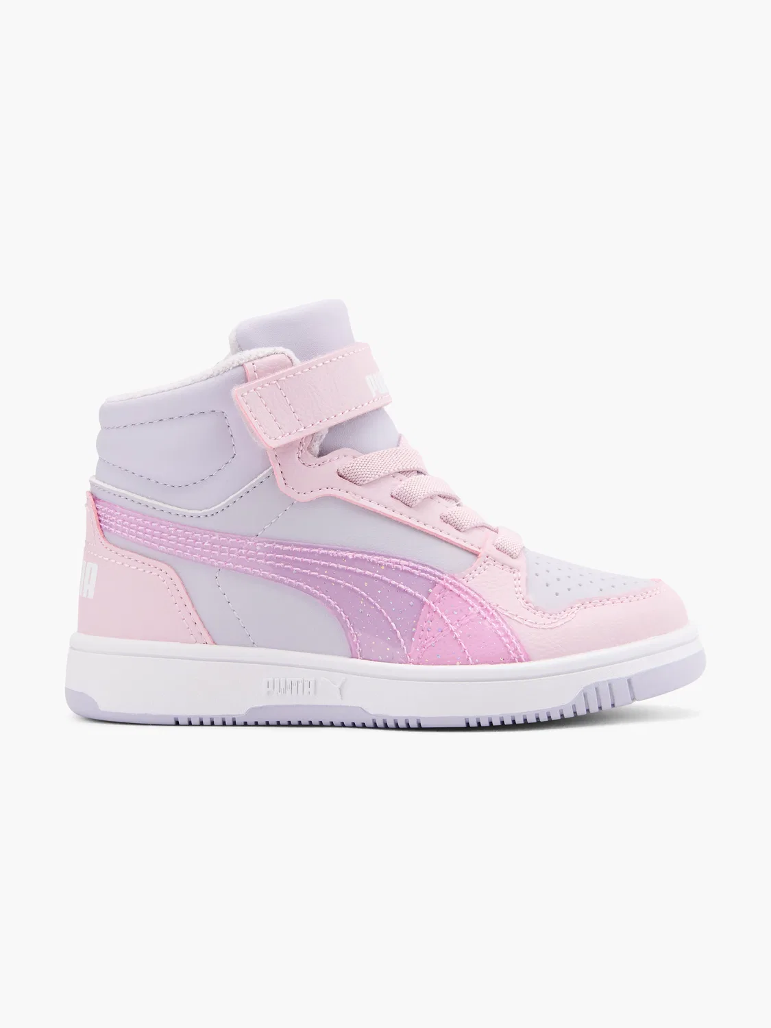 Детские кроссовки высокие Puma, фиолетовый