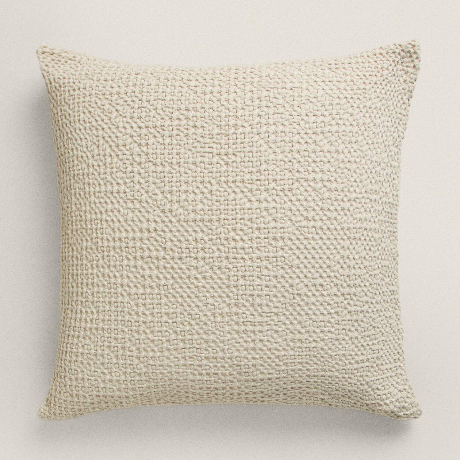 

Чехол на подушку Zara Home Waffle-knit, серый