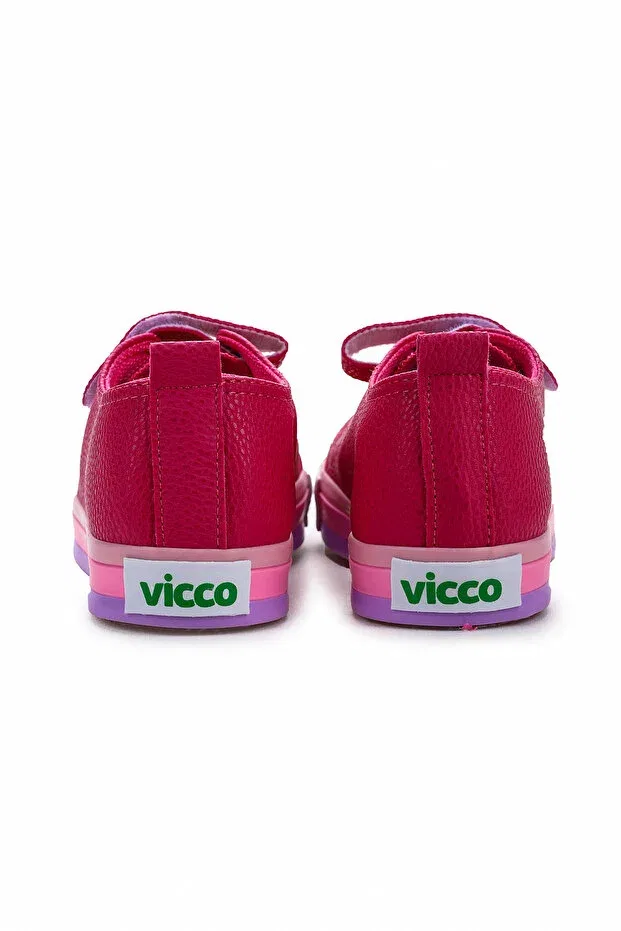 Детские туфли для девочек на липучке Armin Vicco, Fuchsia — фото 4