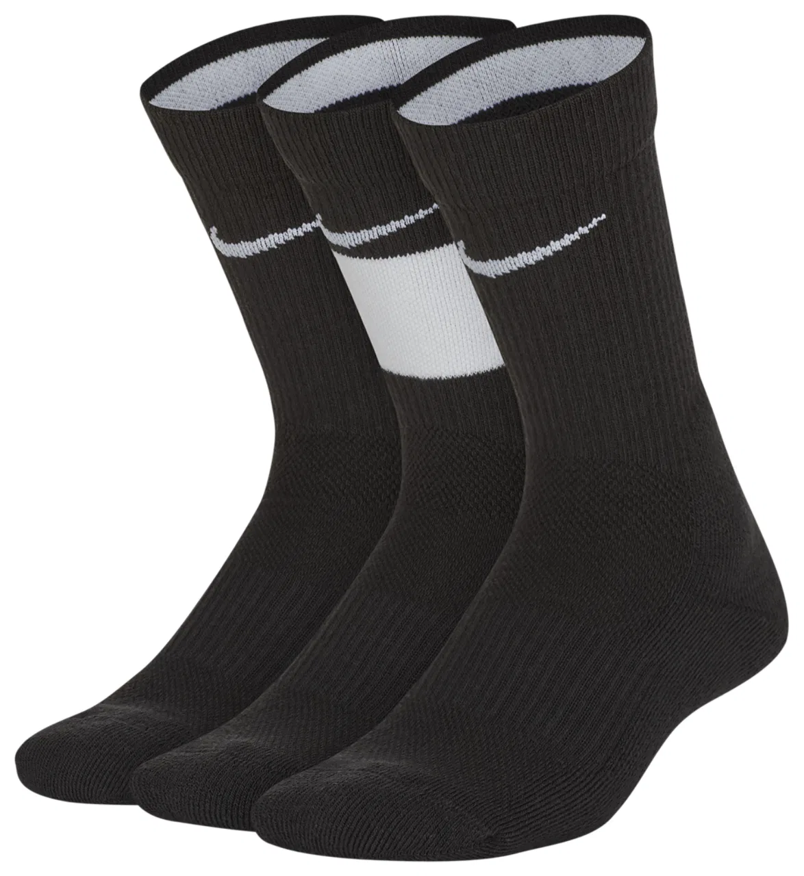 Носки для мальчиков Elite Crew 3 Pack Nike, черный/белый