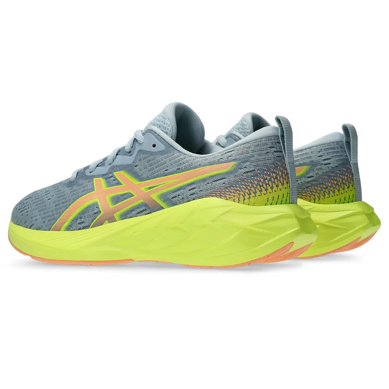 Детские кроссовки для мальчиков с амортизацией Novablast 4 Gs ASICS, Blue French Waterscape — фото 2