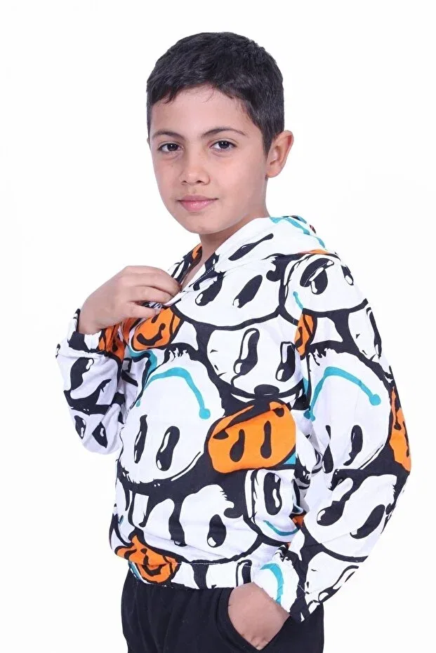 Детское худи с принтом для девочек Panio Kids, Orange — фото 4