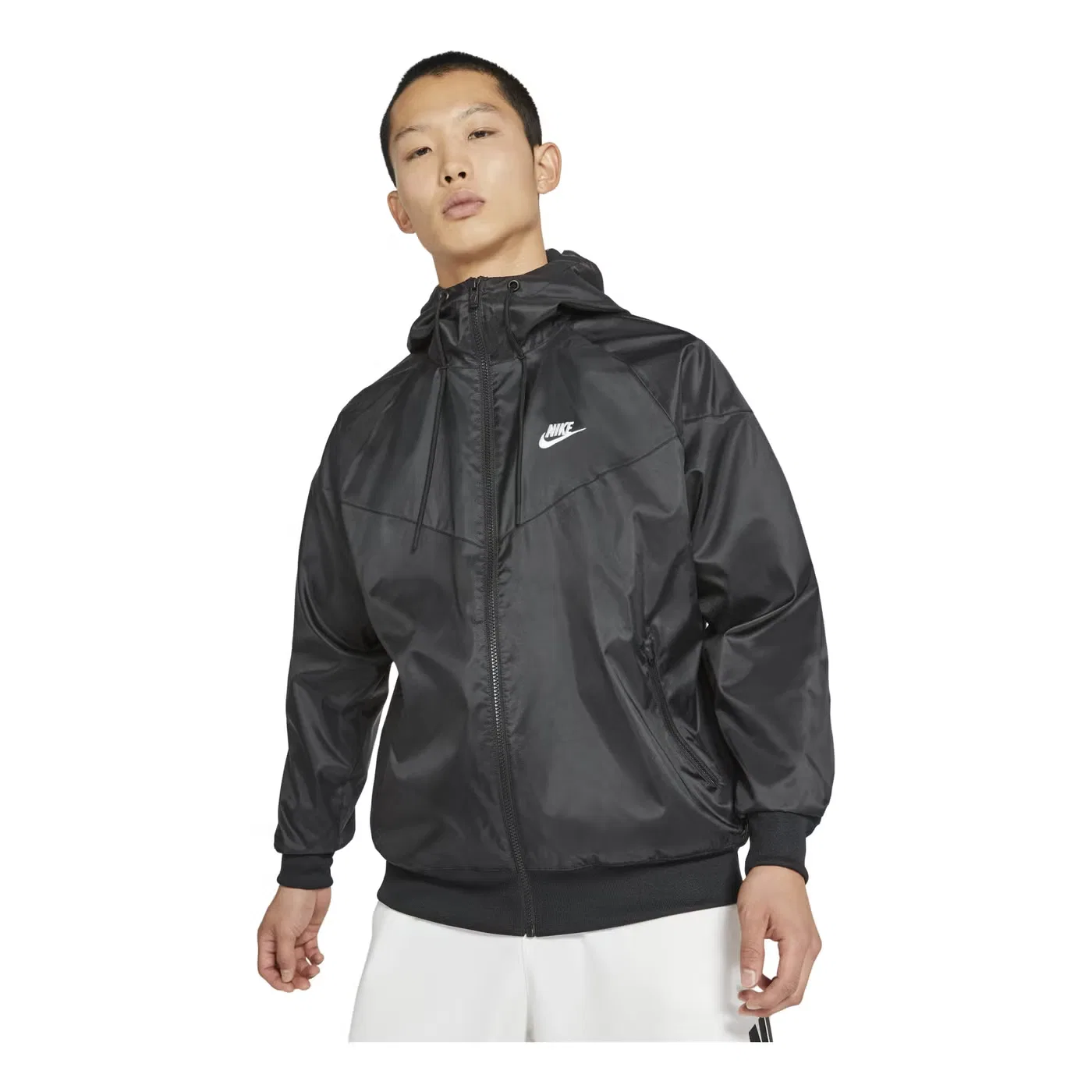 Куртка спортивная с капюшоном Windrunner Nike, черный