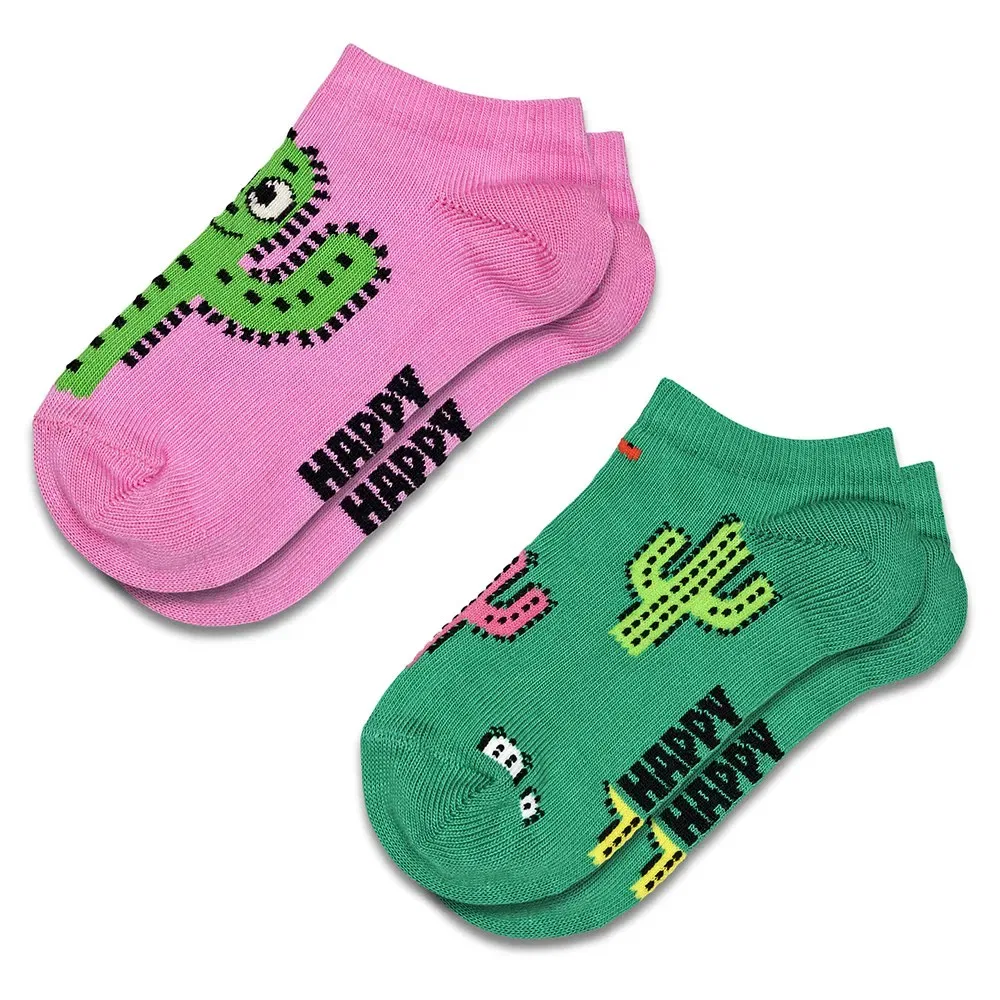 Носки короткие Cactus 2 пары Happy Socks, розовый