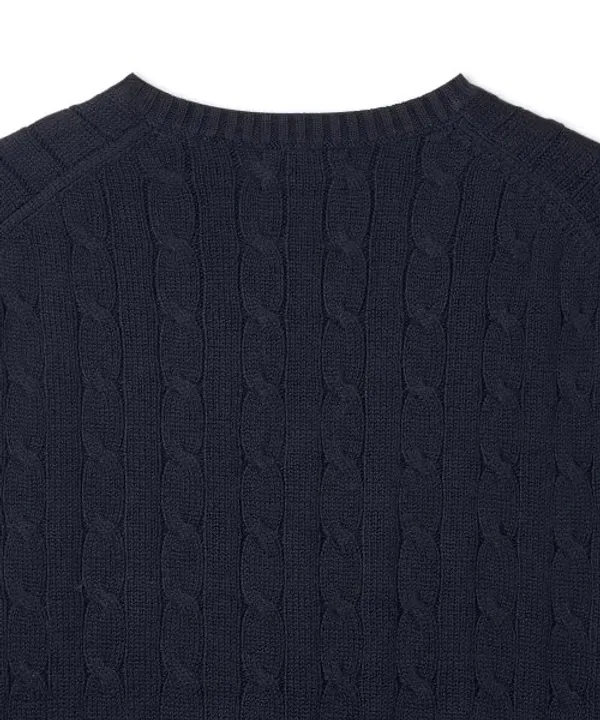 Джемпер вязаный хлопковый Polo Ralph Lauren, Navy — фото 4