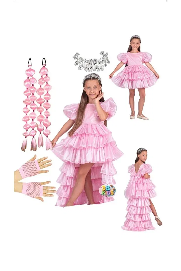 Детское платье для девочек с коротким рукавом 3B Kids, Pink