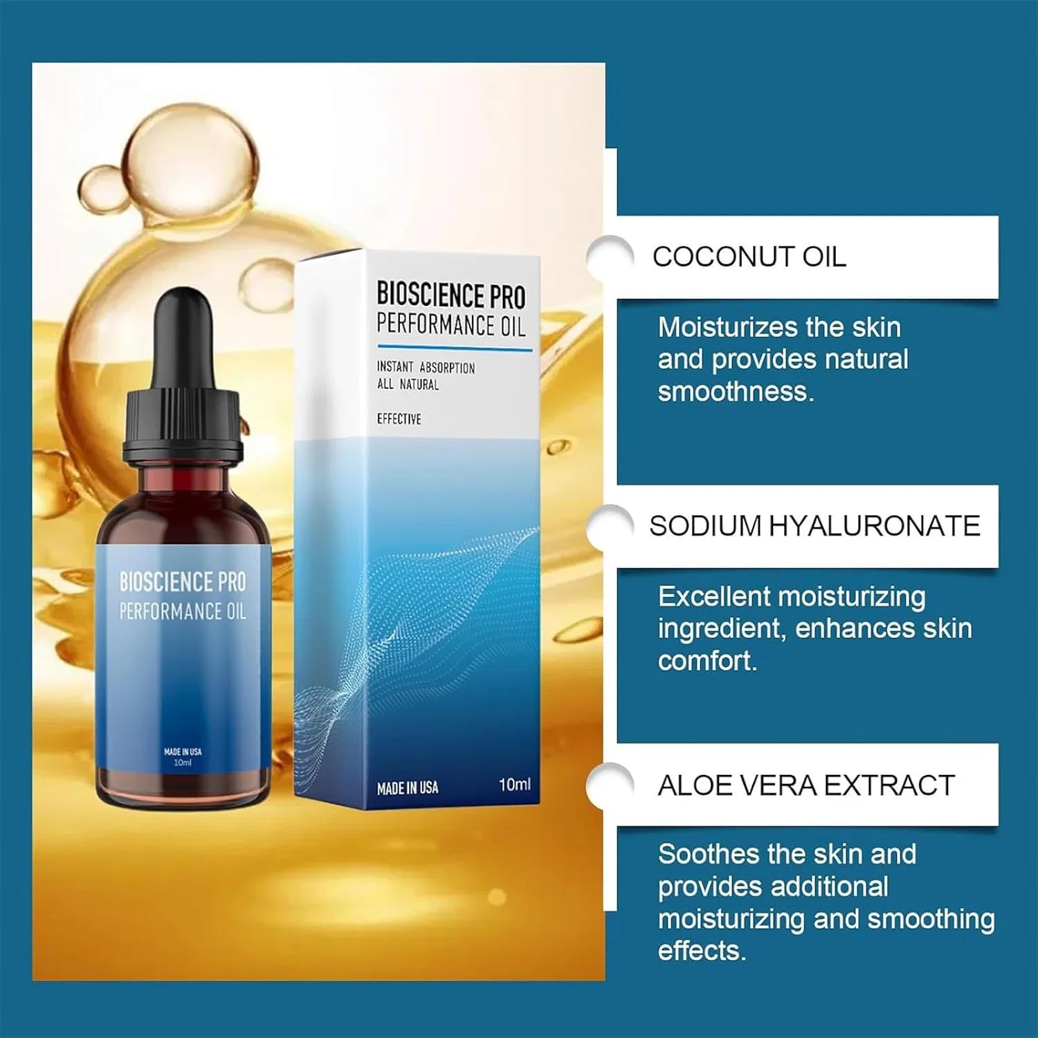 Масло для тела Bioscience PRO Performance Oil, 30 мл, 3 шт., ERISAMO — фото 3