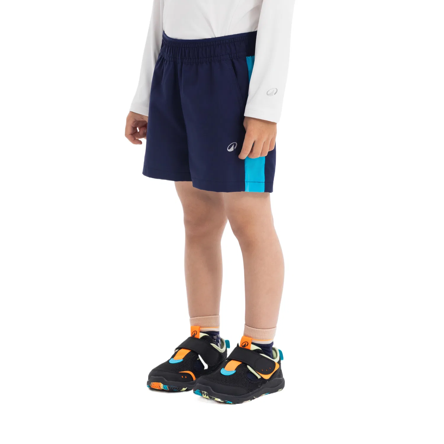 Детские шорты с принтом Moderate DECATHLON, Gray Blue — фото 4