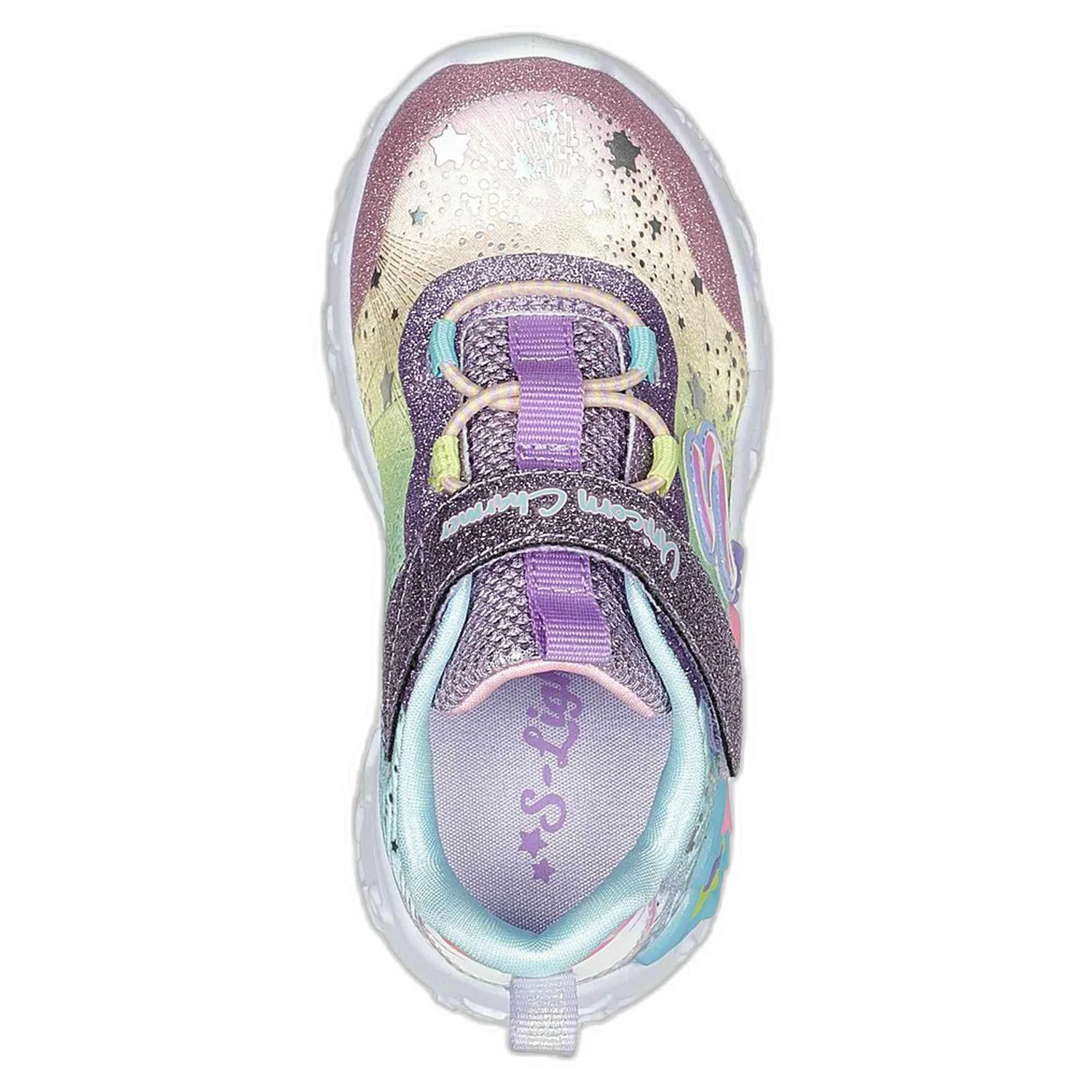 Детские кроссовки для девочек Skechers 302681N-PRMT, Цвет Bunt — фото 3