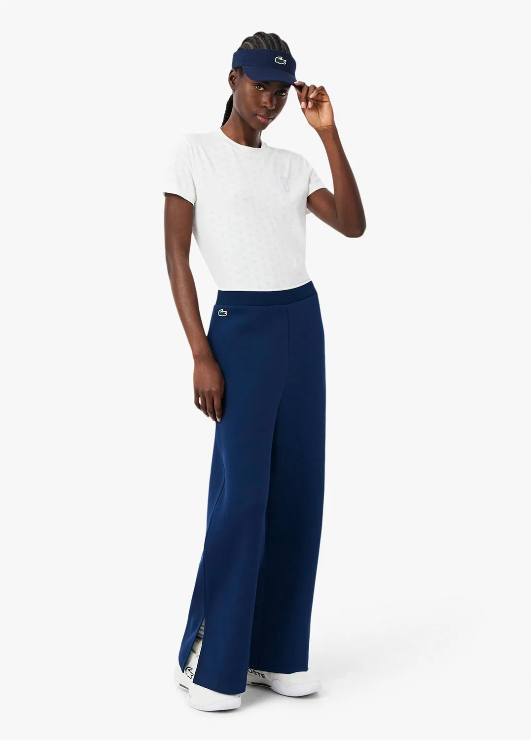Штаны Lacoste Lacivert, широкие, navy — фото 2