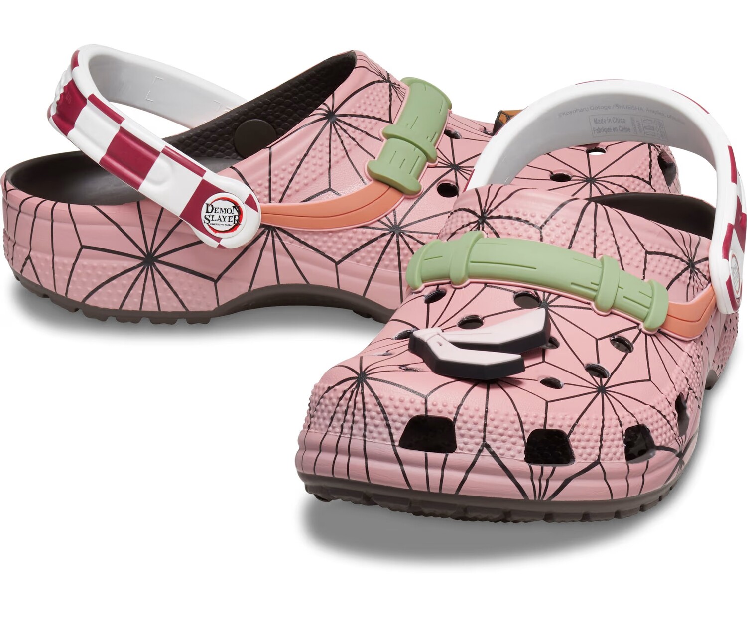 Сабо Crocs Classic Demon Slayer - Nezuko, розовый