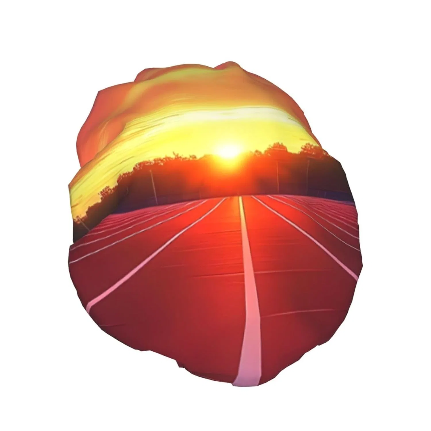 Двойная водонепроницаемая шапочка для душа Running Track Sunset ZSUUGJ — фото 2