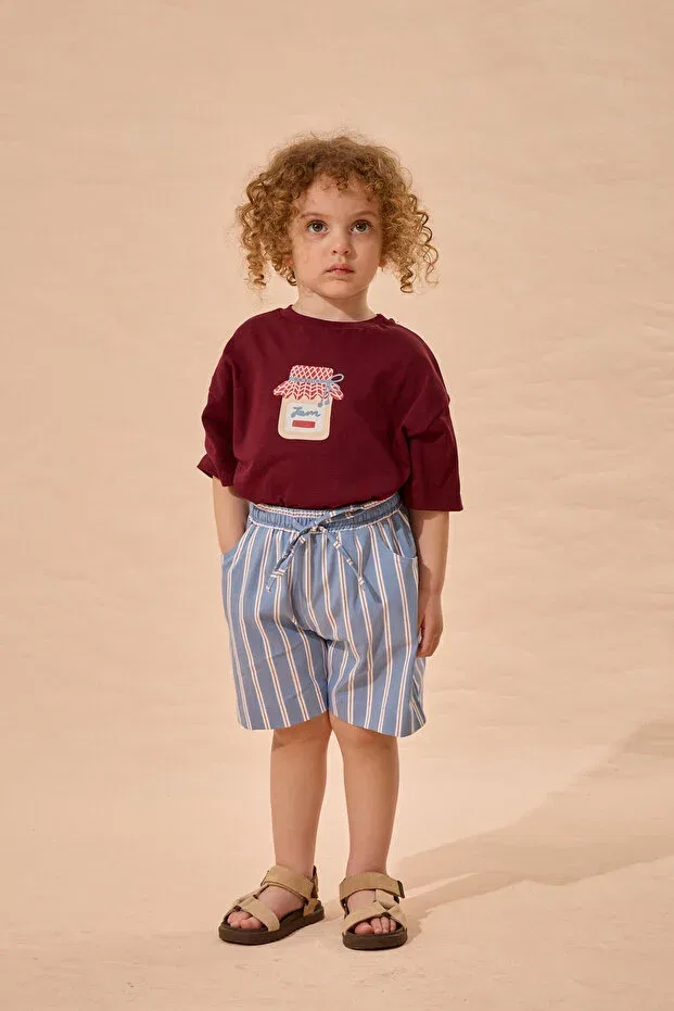 Детские шорты для девочек полосатые Fahhar Kids, Blue