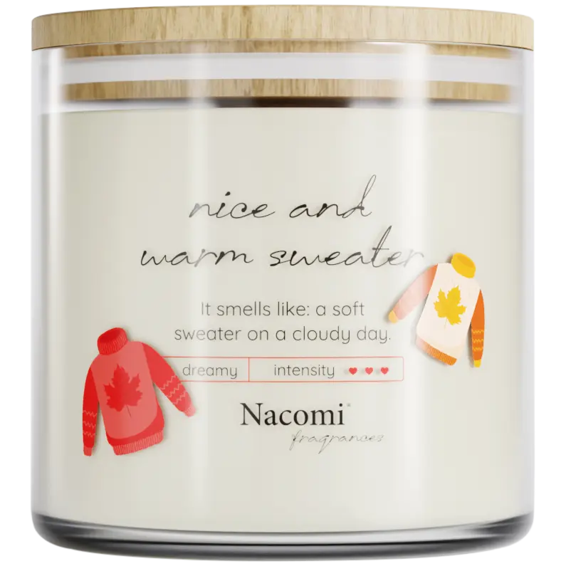 Nacomi Nice&Warm Sweater ароматическая свеча, 450 г