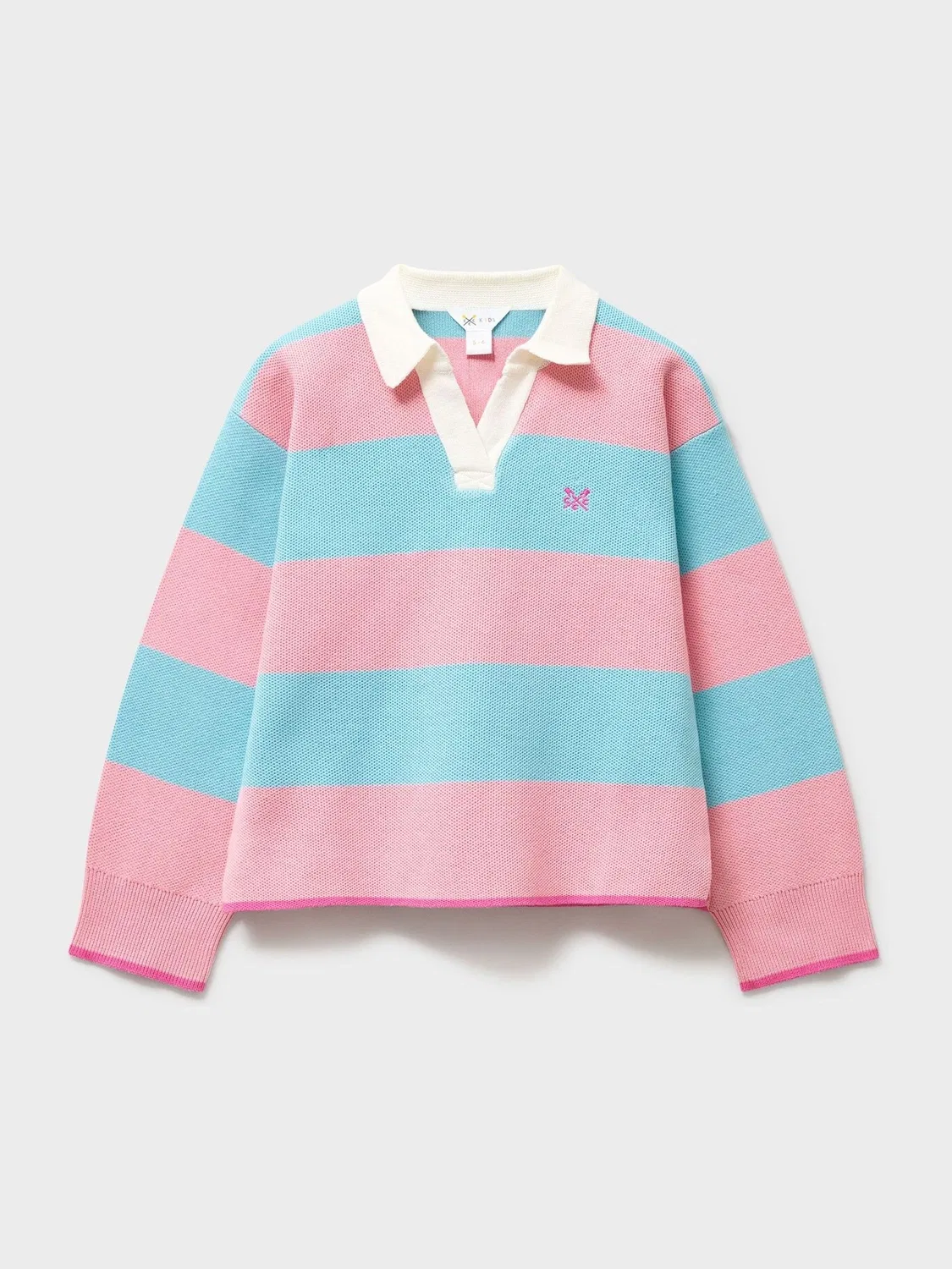 Джемпер регбийный оверсайз Heritage Crew Clothing, синий