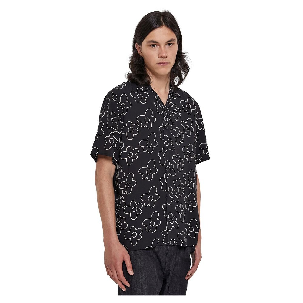 

Рубашка с коротким рукавом Urban Classics Viscose AOP Resort, черный