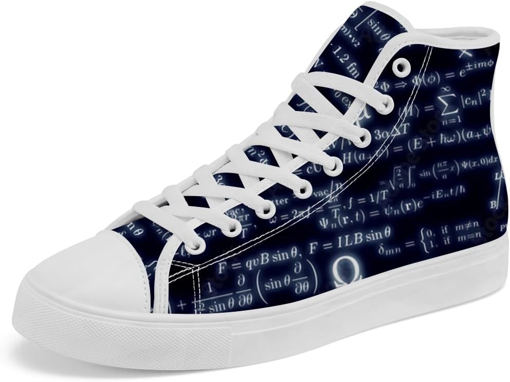 

Кеды Chebing Math высокие на подошве из ткани, высокие кроссовки с шнуровкой, повседневная обувь для мужчин и женщин, синий