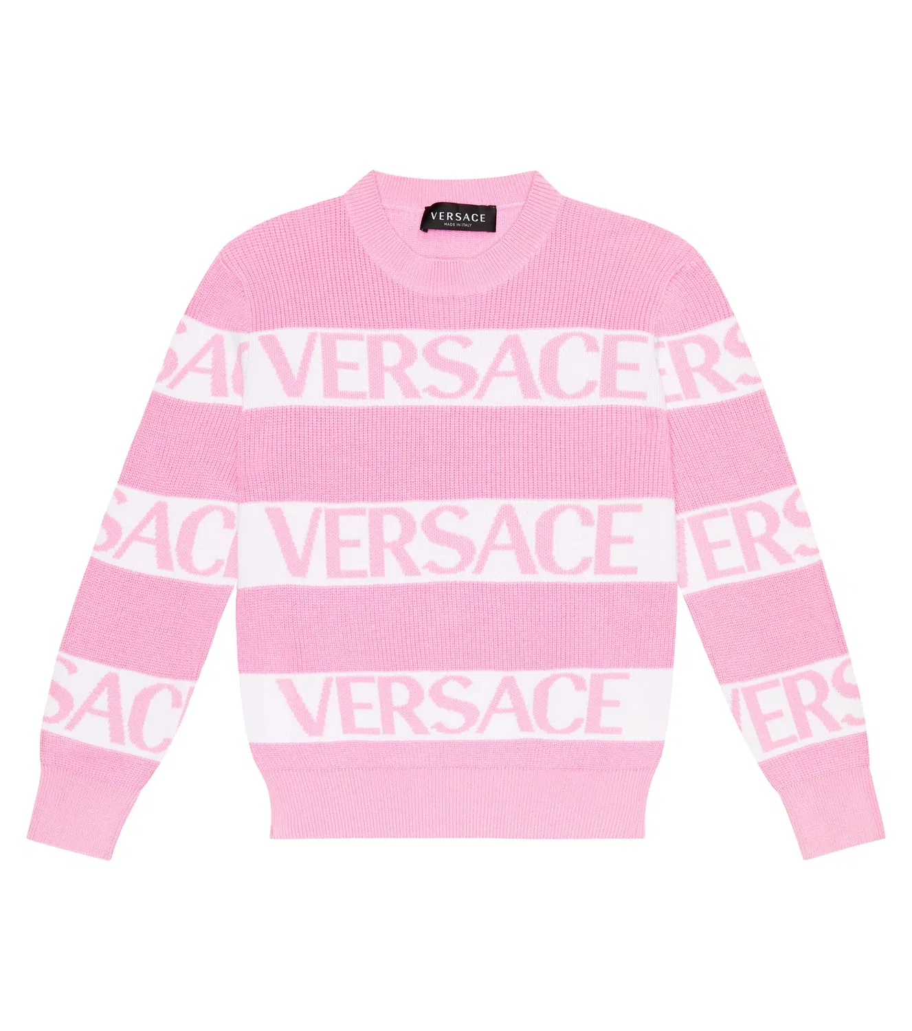 Свитшот хлопковый Versace Kids, белый