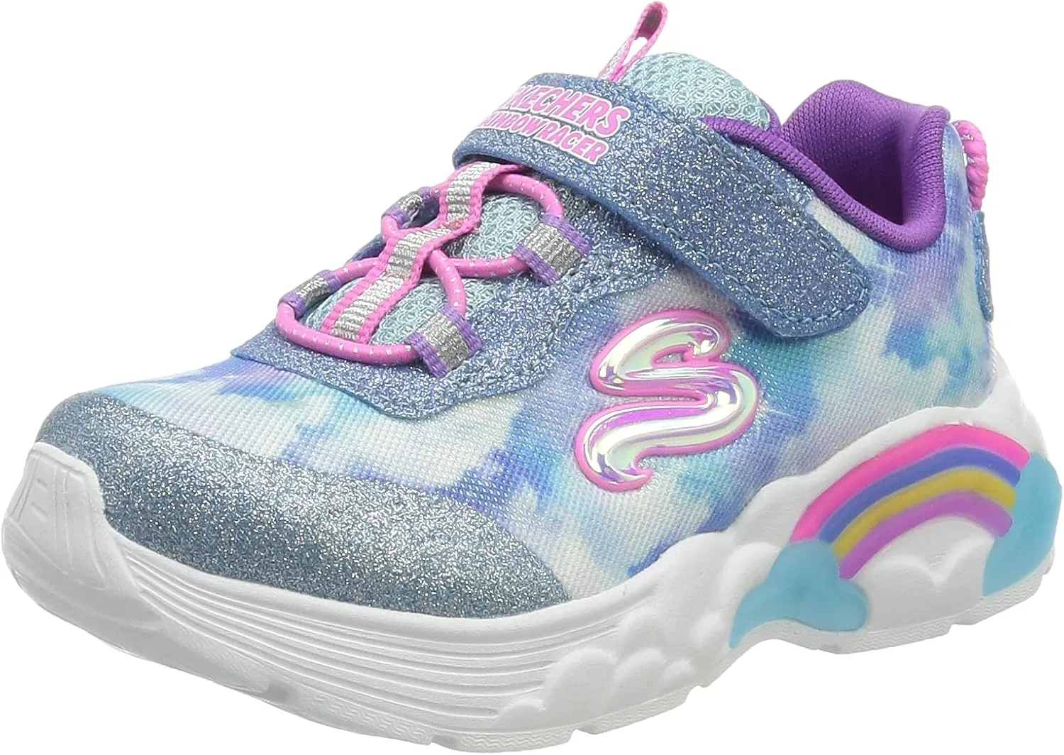 Детские кроссовки для девочек Rainbow Racer Skechers, Blue