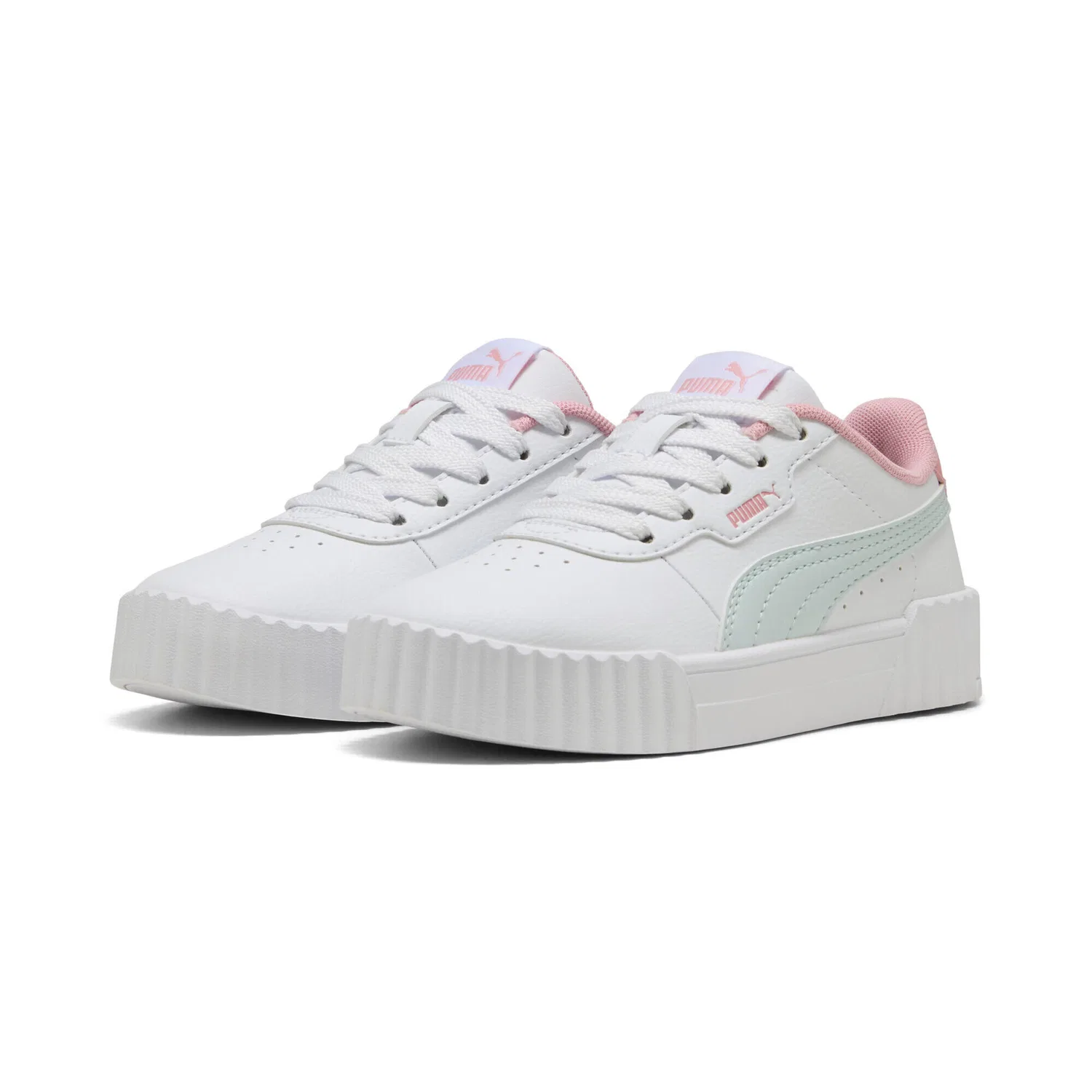 Детские кроссовки с закрытым носком Carina 3.0 Sneakers Madchen Puma, Weiss Blau