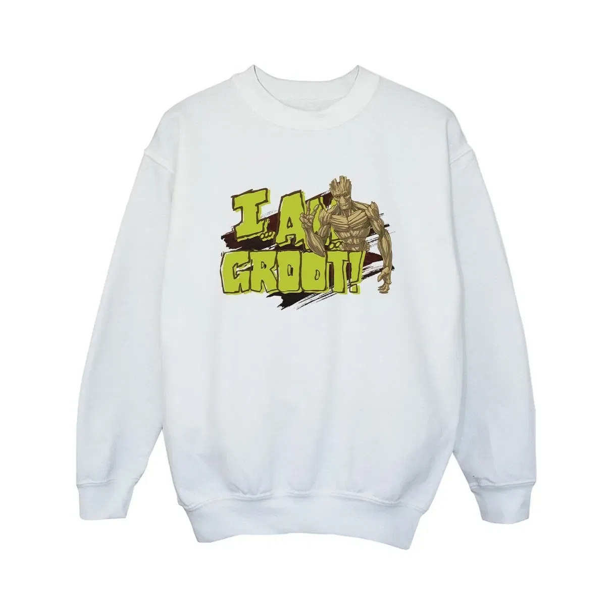 Свитшот с принтом I Am Groot Guardians Of The Galaxy, White — фото 2