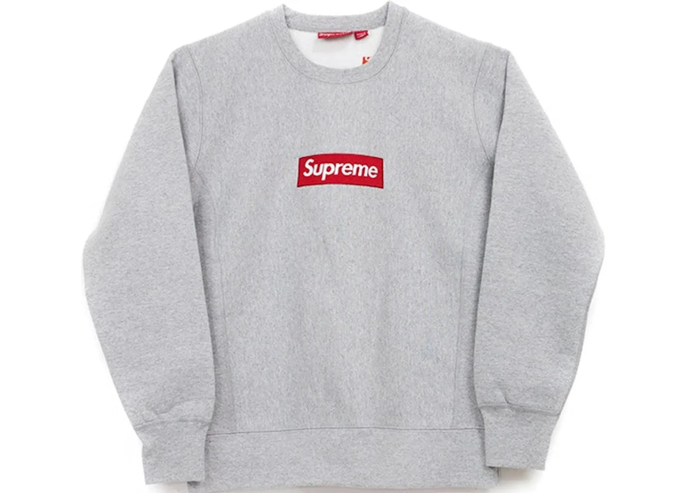 Мужской свитшот с длинным рукавом Crewneck (FW15) Supreme, Heather Grey