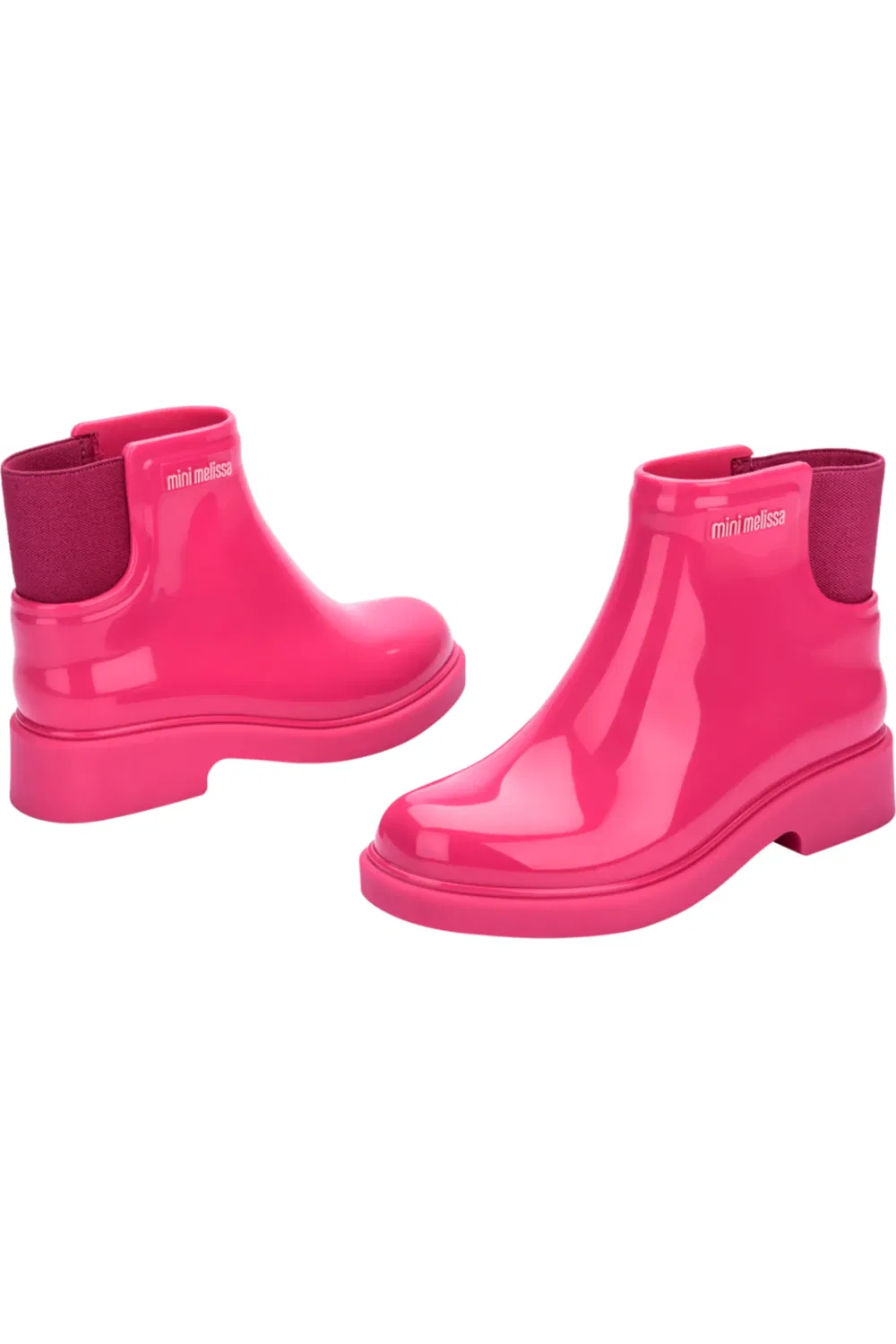 Детские ботинки челси водонепроницаемые Mini Melissa, розовый — фото 4
