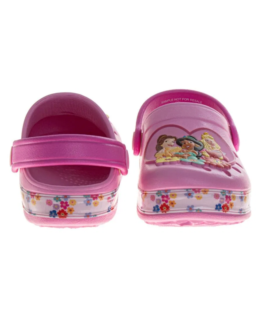 Детские сабо-клоги с принтом Disney Princess, модель Toddler Princess Girls Shoes Disney, 5-12 — фото 3