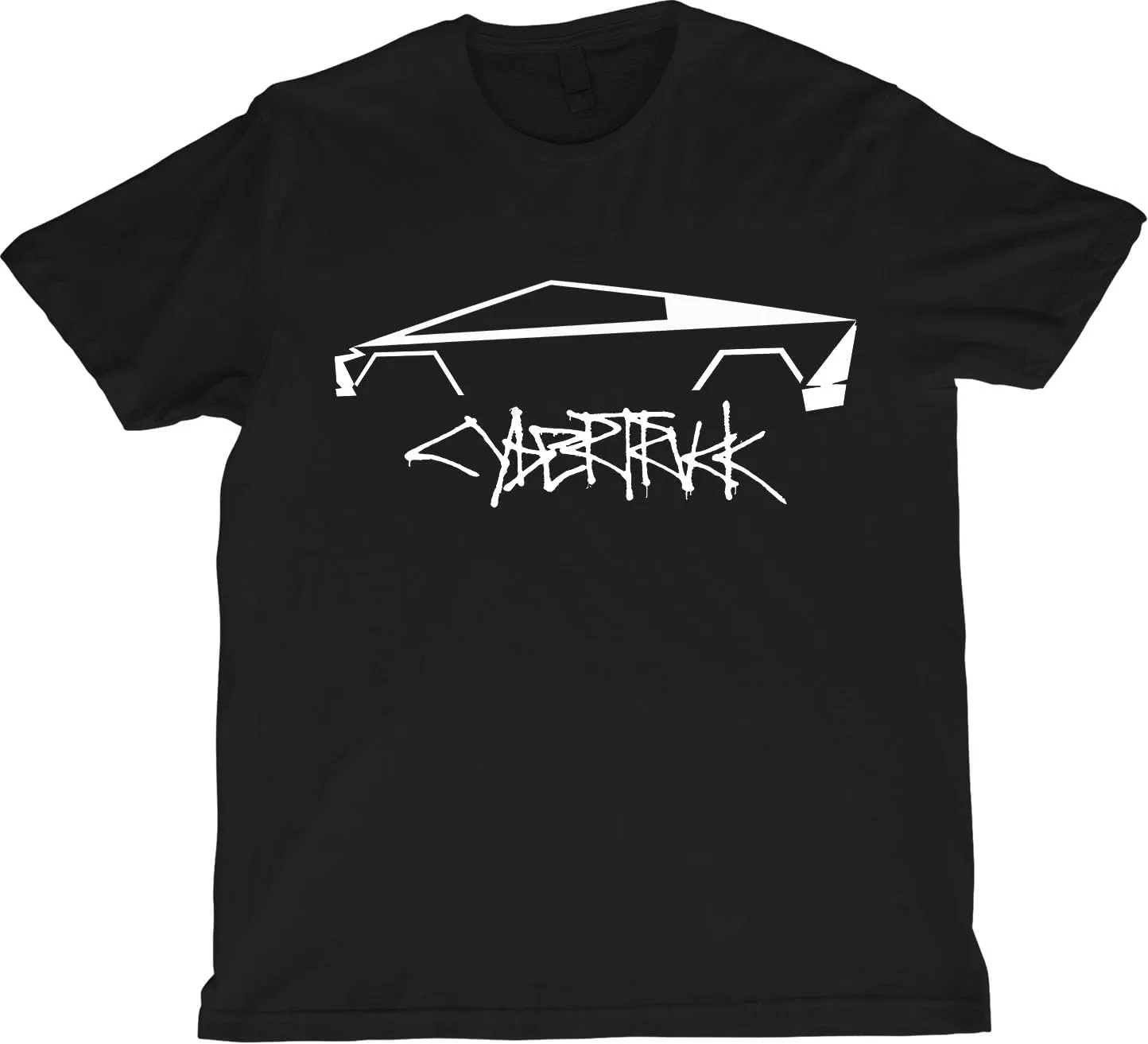 Мужская футболка с силуэтом Cybertruck, Black