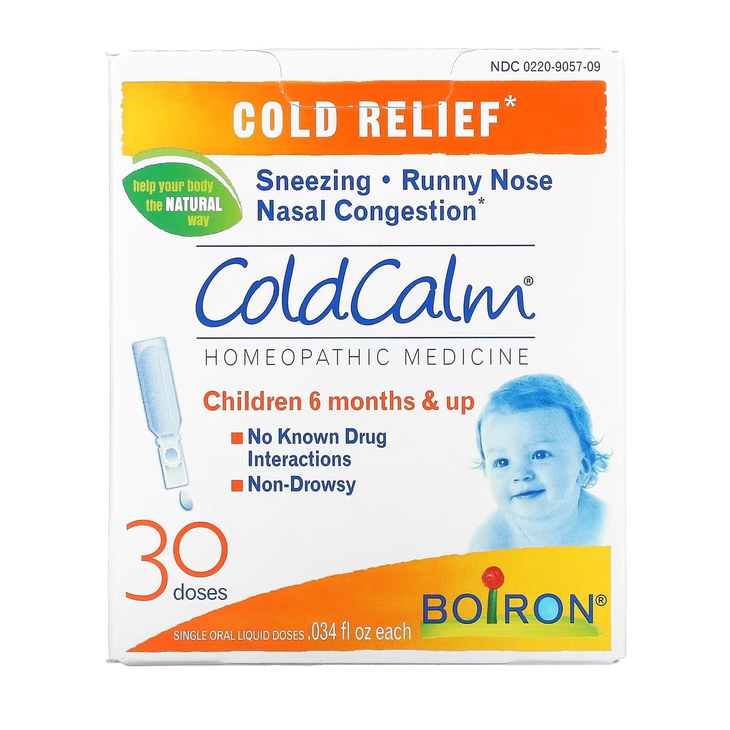 

Boiron ColdCalm средство от простуды от 6 месяцев, 30шт