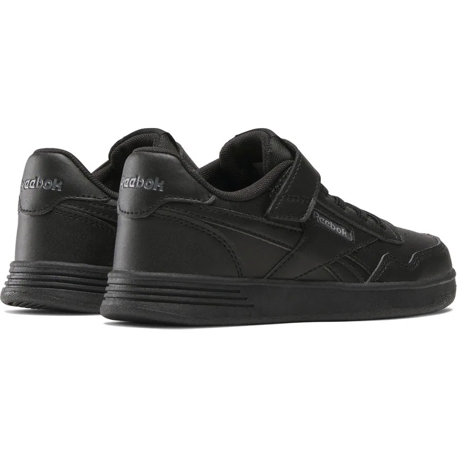 Кроссовки детские с эластичными шнурками Court Advance Reebok, Черный — фото 3