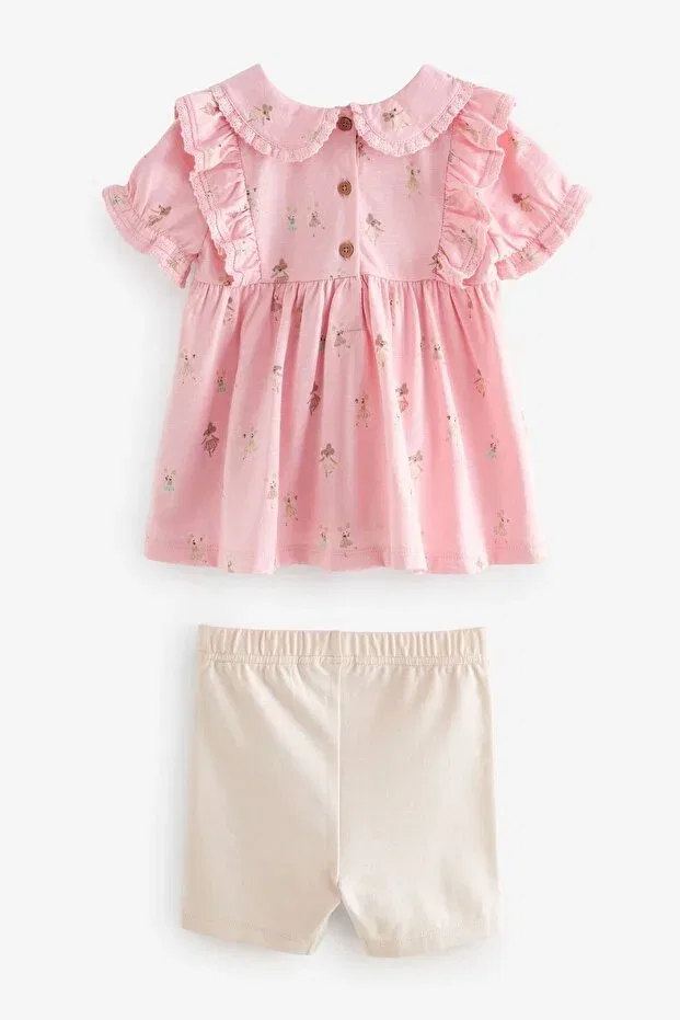 Детский комплект для новорожденных хлопковый Pink Mouse Patterned Next Baby, Pink — фото 2