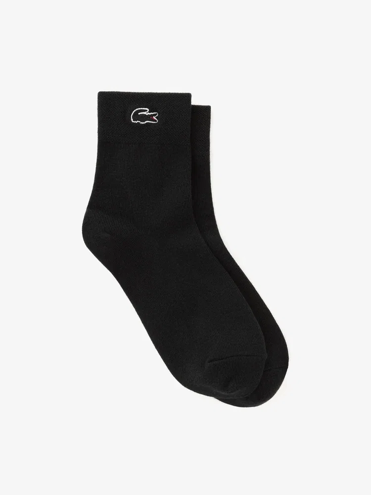 Носки женские LACOSTE Basic Pique Socks, черные