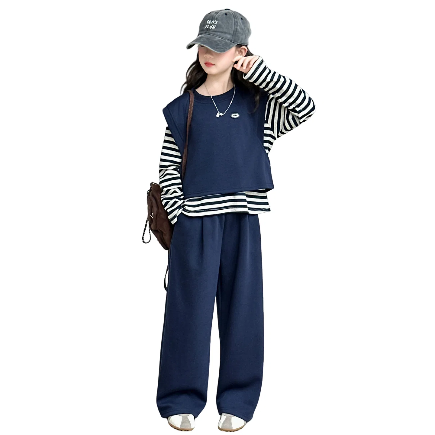 Детский комплект спортивной одежды для девочек Lanza, Цвет Navy Blue