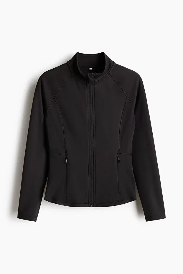 Детское худи для девочек с длинным рукавом H&M, Black — фото 3