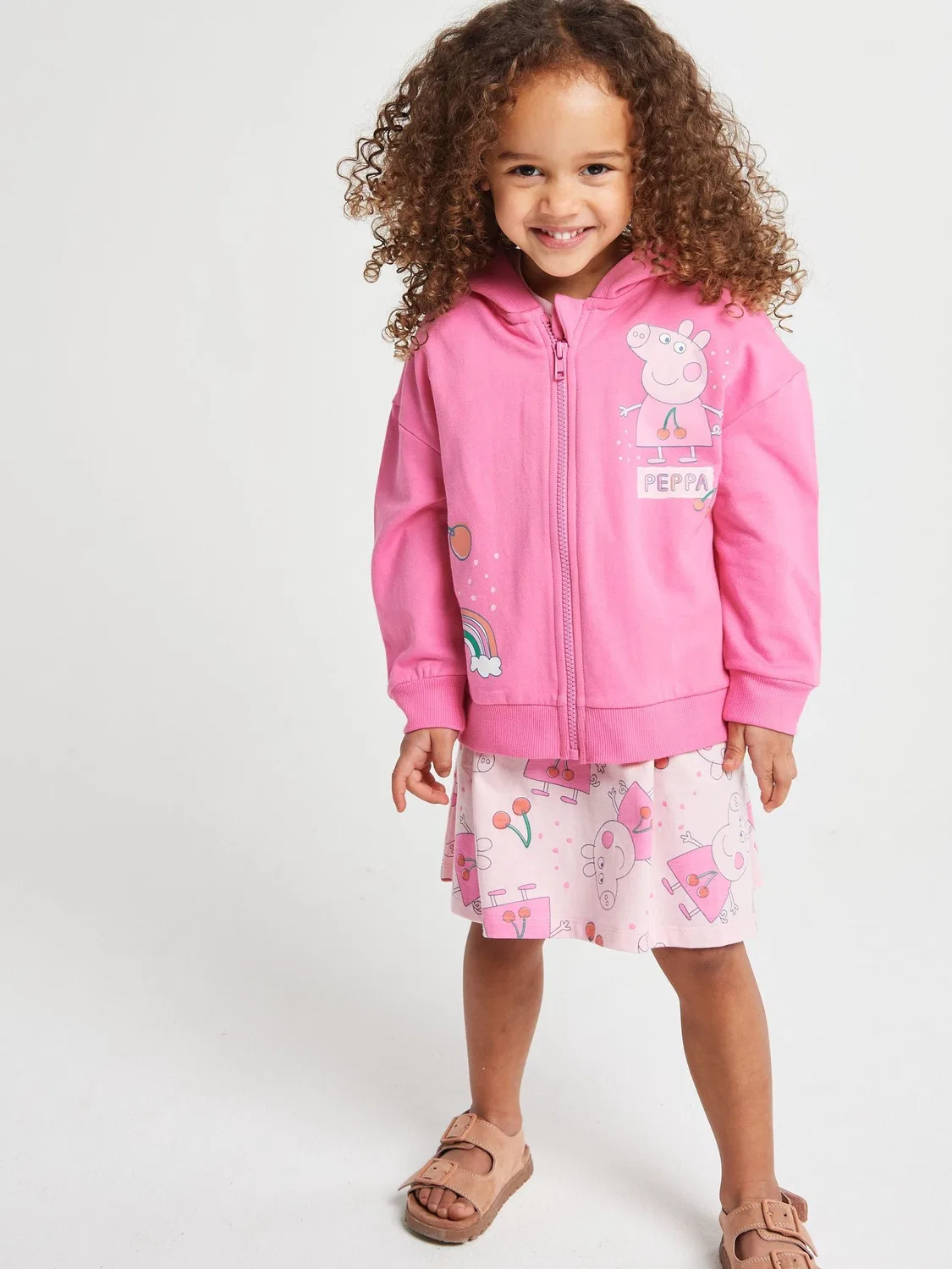Платье с капюшоном Peppa Pig Brand Threads, розовый