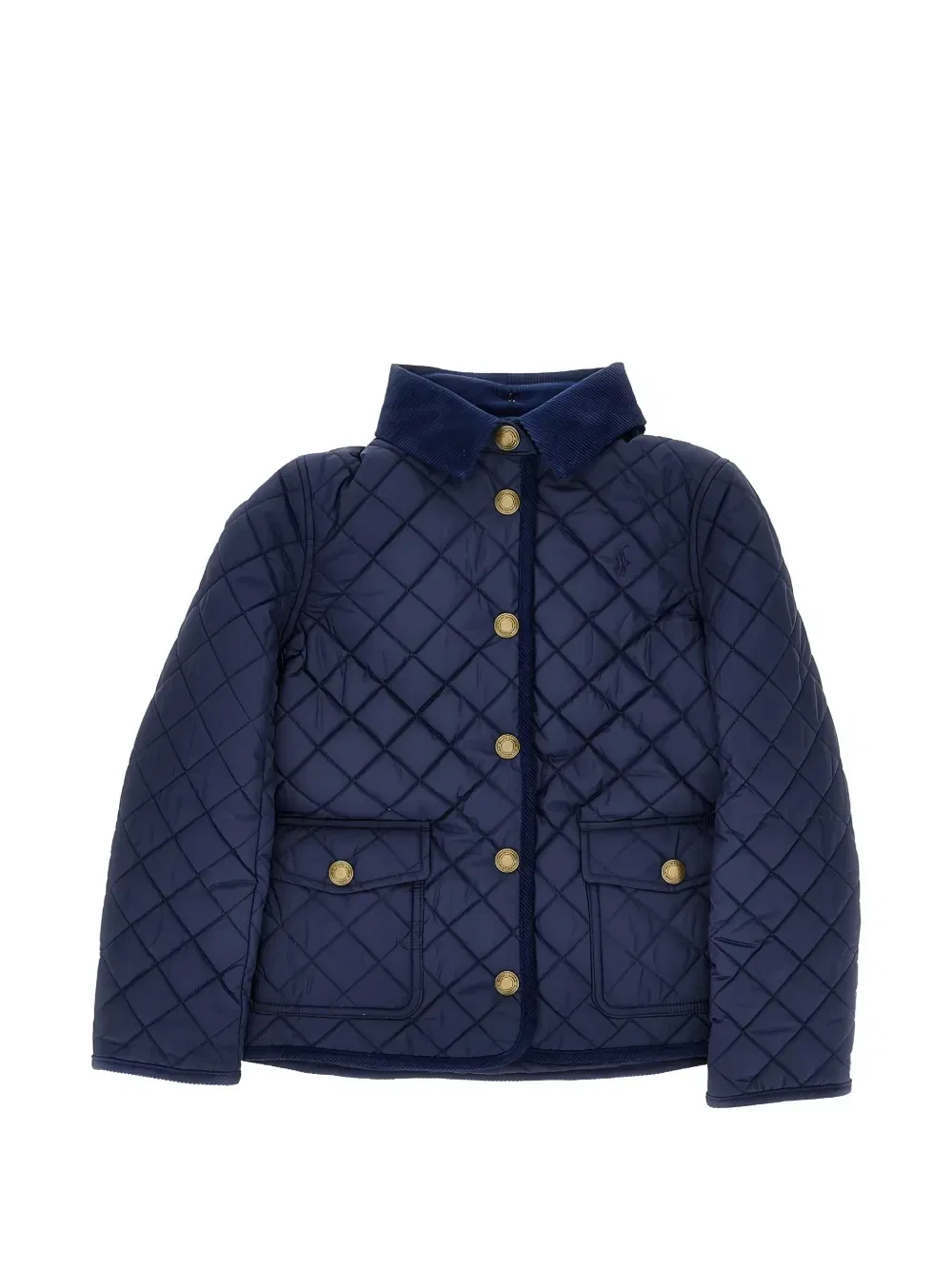 Стеганая куртка-жакет POLO RALPH LAUREN KIDS, синий