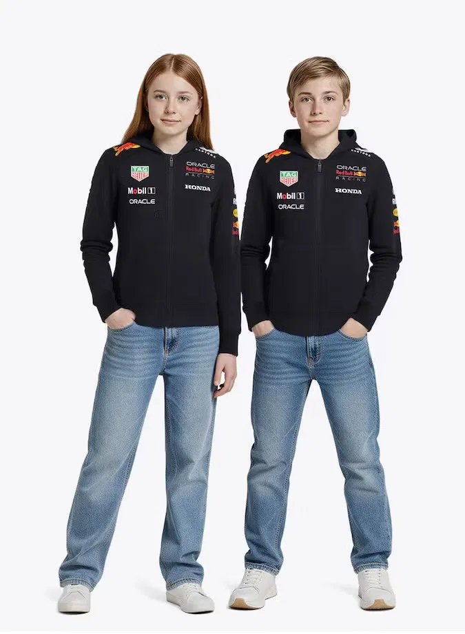 Худи с капюшоном детское Racing Red Bull, темно-синий